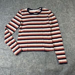 MARINE LAYER Marla Striped Top Women’s Small T-Shirt Multicolor Striped Cotton
